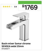 Basin Mixer Samar Chrome SENSEA Sedal-25mm
