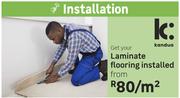 Kandua Laminate Flooring Installed-Per Sqm