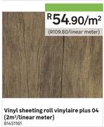 Vinyl Sheeting Roll Vinylaire Plus 04-Per Sqm