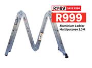 Aluminium Ladder Multipurpose 3.3m 