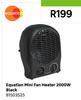 Equation Mini Fan Heter 2000W Black 81503525