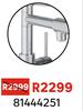 Delinia Kitchen Sink Mixer Tap Spring Neck Brushed Nickel H46cm Spout Reach 31cm 81444251