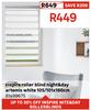 Inspire Roller Blind Night & Day Artemis White 105/101 x 160cm 81499675