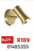 Inspire Wall Lamp 1 x E27 Metal Matt Brass 81485355