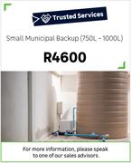 Small Municipal Backup 750L-1000L