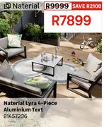 Naterial Lyra 4 Piece Aluminium Text 81457236