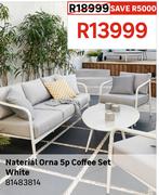 Naterial Orna 5p Coffee Set White 81483814