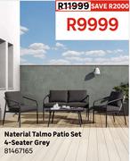 Naterial Talmo Patio Set 4 Seater Grey 81467165