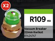 Kwikot 22mm Vacuum Breaker 81424747