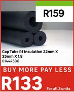 Cop Tube R1 Insulation 22mm x 25mm x 1.8 81444586