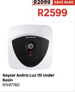 Ariston 15L Andris Lux Under Basin Geyser 81497760