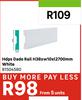 Hdps Dado Rail White H38 X W10 X L 2700mm 81504580