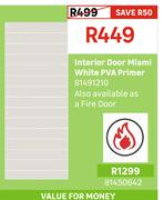 Interior Door Miami White PVA Primer 81491210