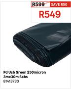 Pd Usb Green 250micron 3m X 30m Sabs 81413730
