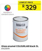 ColourLab 5L Gloss Enamel (Black)