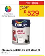 Dulux 5L Gloss Enamel Soft Stone