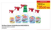 Mr Sheen Surface Cleaner & Disinfectant 1Ltr-Each