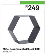 DSX Metal Hexagonal Shelf (Black)