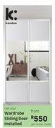 Kandua Wardrobe Sliding Door Installation-Per Linear Meter