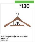 Spaceo Oak Hanger For Jacket And Pants
