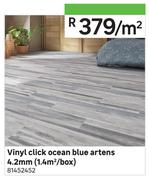 Vinyl Click Ocean Blue Artens 4.2mm-Per Sqm