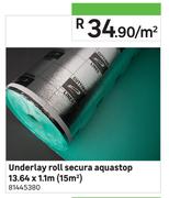 Underlay Roll Secura Aquastop 13.64 x 1.1m(15 Sqm)-Per Sqm
