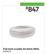 Flat Twin-e Cable 3 x 1.5mm-100m