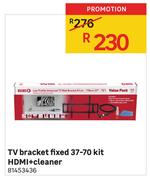 TV Bracket Fixed 37 - 70 Kit (HDMI + Cleaner)