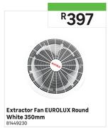 Eurolux Extractor Fan Round (White) 350mm