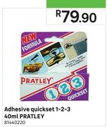 Pratley 1-2-3 Adhesive Quickset-40ml