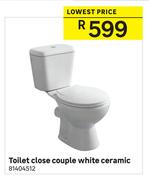 Toilet Close Couple White Ceramic