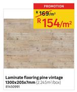 Laminate Flooring Pine Vintage 1300 x 205 x 7mm-Per Sqm