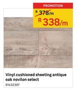 Vinyl Cushioned Sheeting Antique Oak Novilon Select-Per m