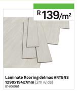 Laminate Flooring Delmas Artens 1290 x 194 x 7mm-Per Sqm