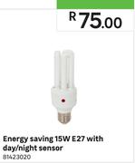 Energy Saving 15W E27 With Day/Night Sensor