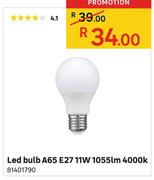 LED Bulb A65 E27 11W 1055lm 4000K