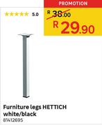 Furniture Legs Hettich White/Black