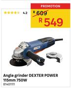Angle Grinder Dexter Power 115mm 750W