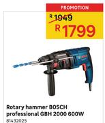 Rotary Hammer Bosch Professional GBH 2000 600W