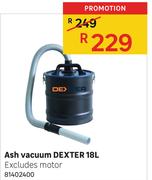 Ash Vacuum Dexter 18Ltr