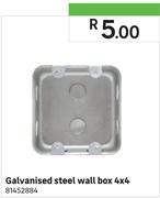 Galvanised Steel Wall Box 4x4