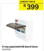 8 Way Populated DB Board Lesco