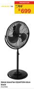 Metal Stand Fan Equation 45cm Black