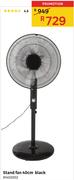 Stand Fan 40cm Black
