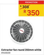 Extractor Fan Round White-350mm 
