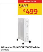 Oil Heater Equation 2000W White