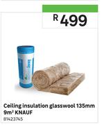Ceiling Insulation Glasswool 135mm 9Sqm Knauf