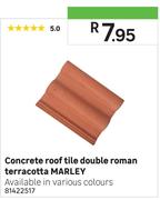 Concrete Roof Tile Double Roman Terracotta Marley