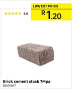 Brick Cement Stock 7 MPA