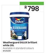 Weatherguard Dulux Brilliant White-20Ltr